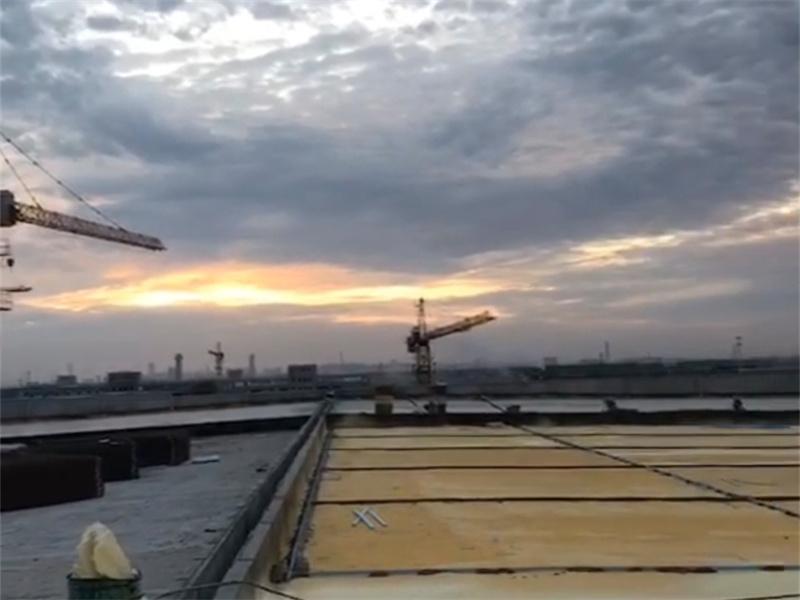 江苏新世嘉高端家居家纺楼顶聚氨酯保温项目